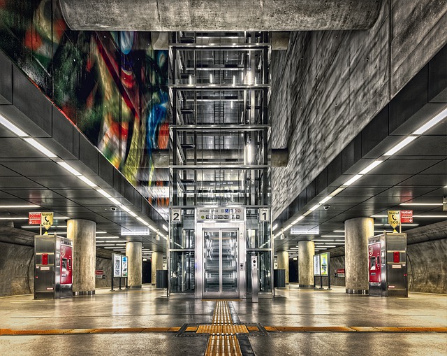 Elevador panoramico moderno centros comerciales y oficinas